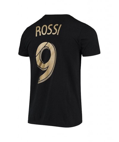 Men's Branded Diego Rossi Black LAFC Authentic Stack T-shirt $18.90 T-Shirts