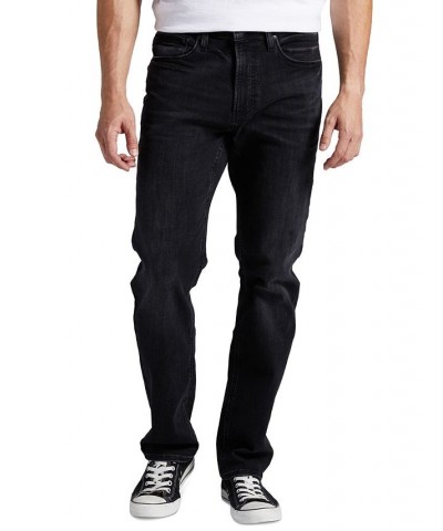 Men's Machray Athletic Fit Straight Leg Jeans Black $28.55 Jeans