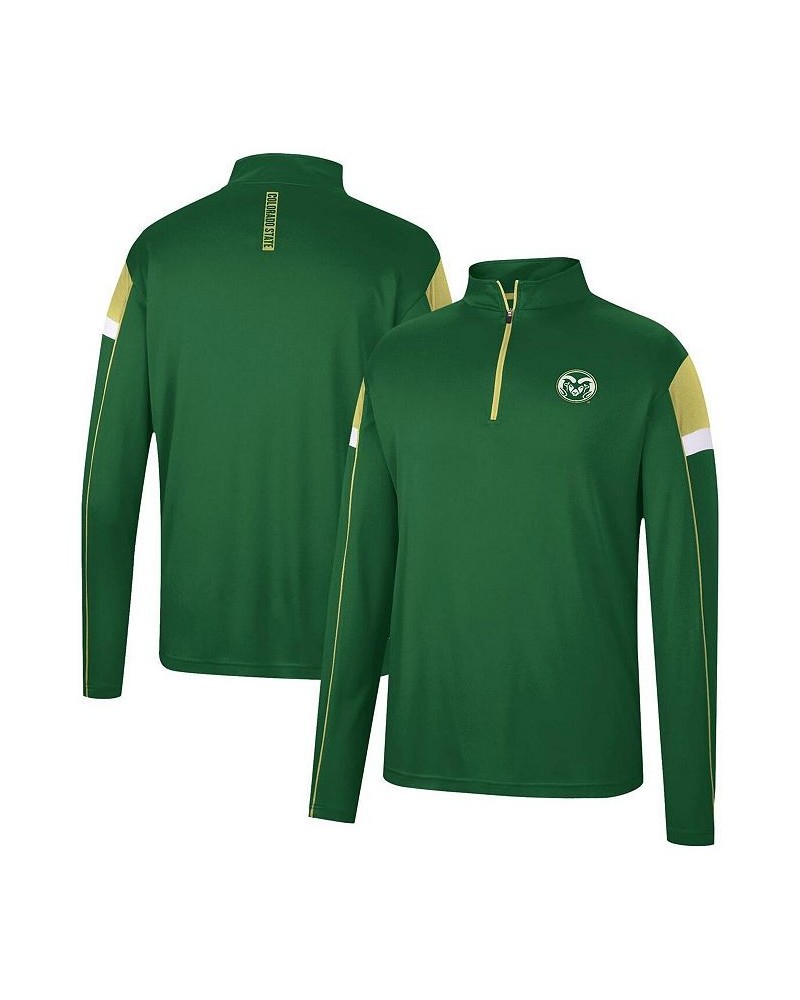 Men's Green Colorado State Rams Golf Match Quarter-Zip Windshirt $31.19 Sweatshirt