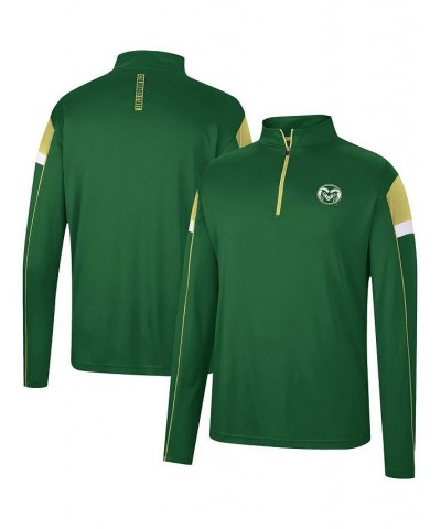 Men's Green Colorado State Rams Golf Match Quarter-Zip Windshirt $31.19 Sweatshirt