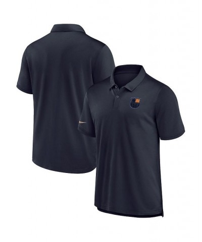 Men's Navy Barcelona Team Pique Polo Shirt $30.96 Polo Shirts