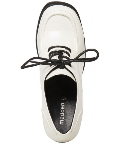 Women's Drummen Double Platform Oxford Pumps White $31.00 Shoes