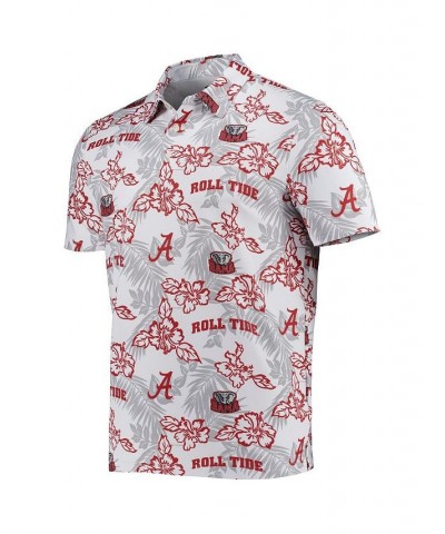 Men's White Alabama Crimson Tide Performance Polo Shirt $42.00 Polo Shirts