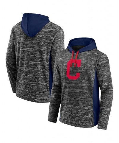 Men's Branded Gray, Navy Cleveland Indians Instant Replay Colorblock Pullover Hoodie $26.04 Sweatshirt