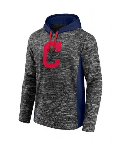 Men's Branded Gray, Navy Cleveland Indians Instant Replay Colorblock Pullover Hoodie $26.04 Sweatshirt