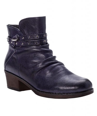 Women's Roxie Ankle Booties Blue $32.99 Shoes