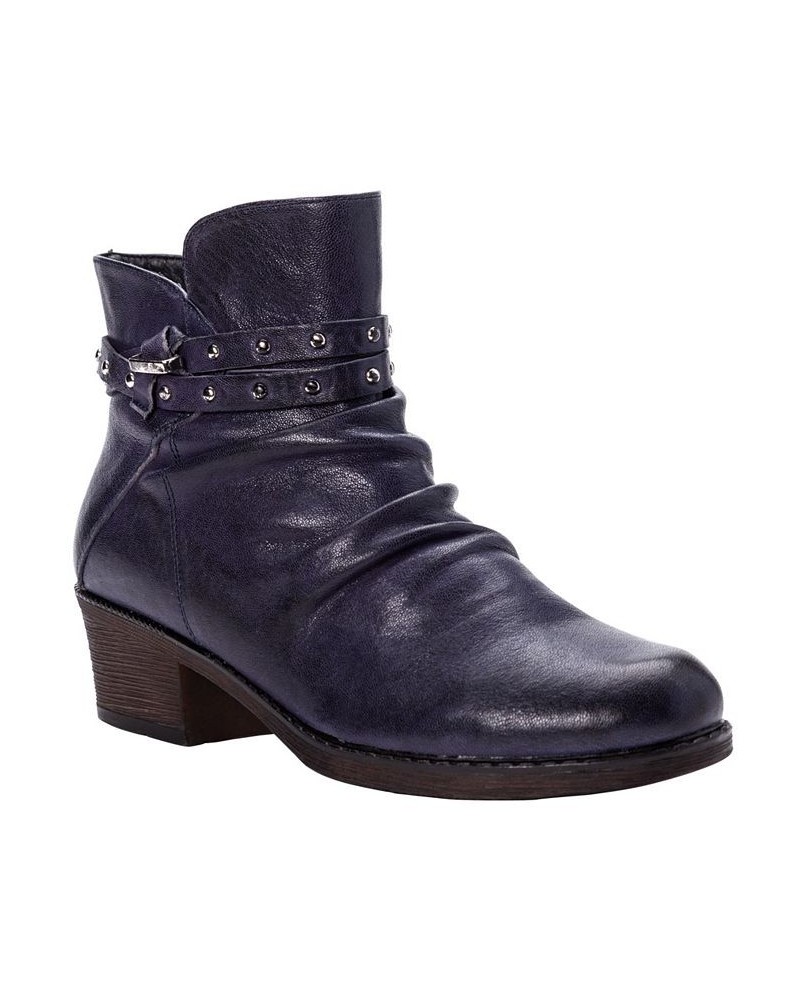 Women's Roxie Ankle Booties Blue $32.99 Shoes