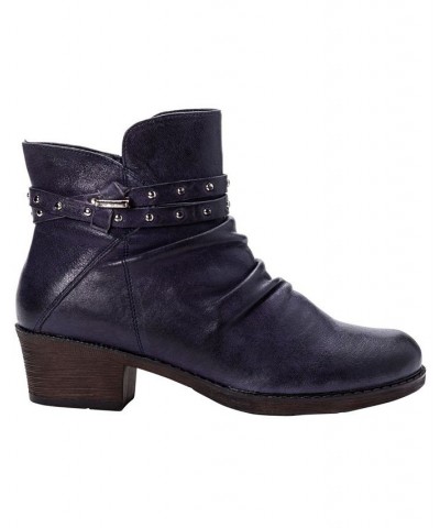 Women's Roxie Ankle Booties Blue $32.99 Shoes