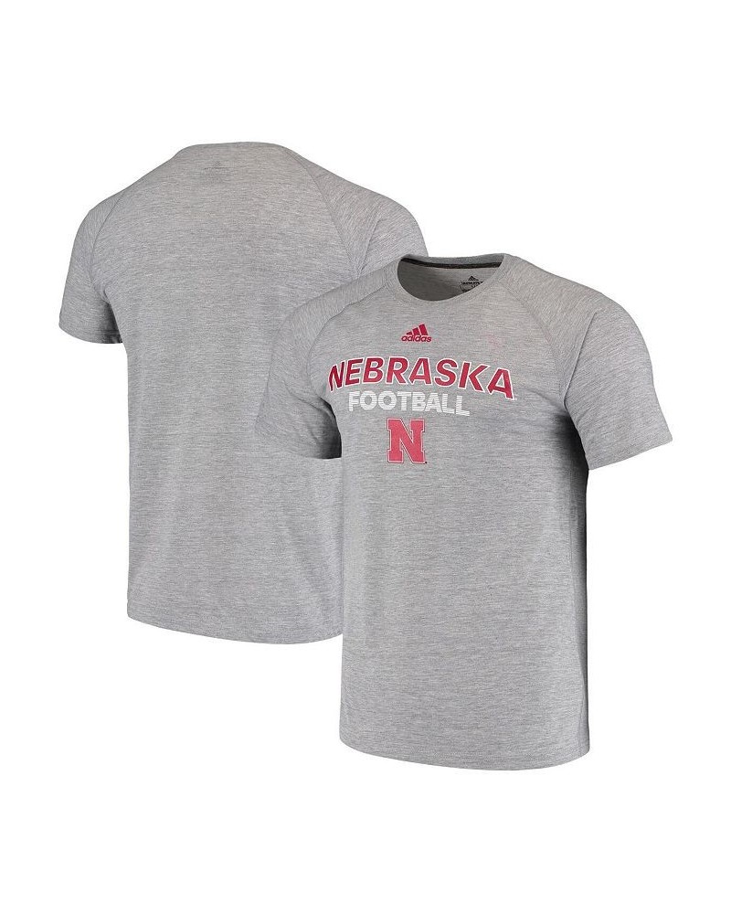 Men's Heathered Gray Nebraska Huskers Sideline Rush T-shirt $20.34 T-Shirts