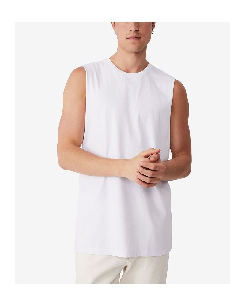 Men's Organic Muscle Tank White $17.99 T-Shirts