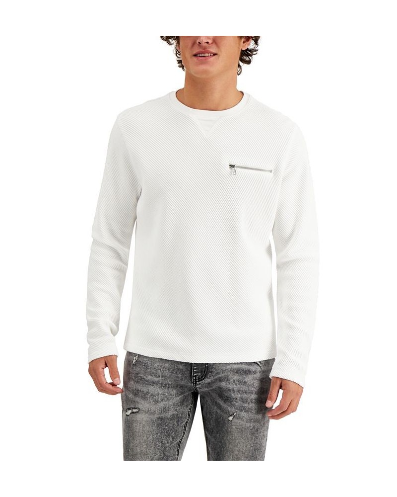 Men's Ottoman Ribbed T-Shirt White $14.88 T-Shirts