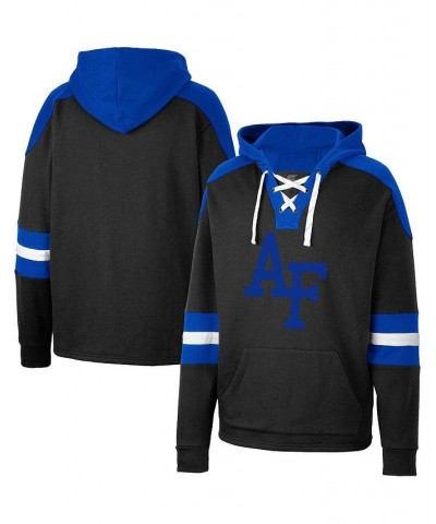 Men's Black Air Force Falcons Lace-Up 4.0 Pullover Hoodie $34.50 Sweatshirt