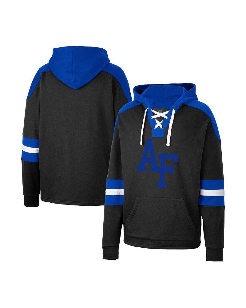 Men's Black Air Force Falcons Lace-Up 4.0 Pullover Hoodie $34.50 Sweatshirt