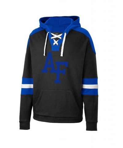 Men's Black Air Force Falcons Lace-Up 4.0 Pullover Hoodie $34.50 Sweatshirt