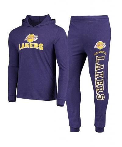 Men's Purple Los Angeles Lakers Pullover Hoodie and Pants Sleep Set $27.72 Pajama