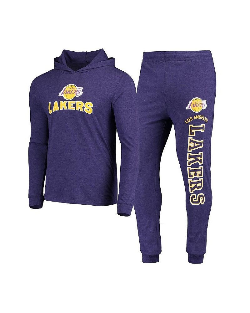 Men's Purple Los Angeles Lakers Pullover Hoodie and Pants Sleep Set $27.72 Pajama