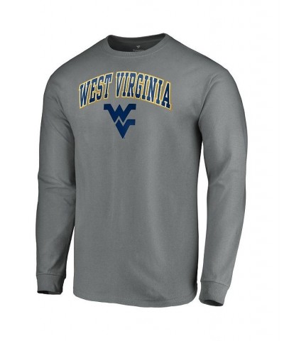 Men's Charcoal West Virginia Mountaineers Campus Logo Long Sleeve T-shirt $14.27 T-Shirts