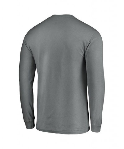 Men's Charcoal West Virginia Mountaineers Campus Logo Long Sleeve T-shirt $14.27 T-Shirts