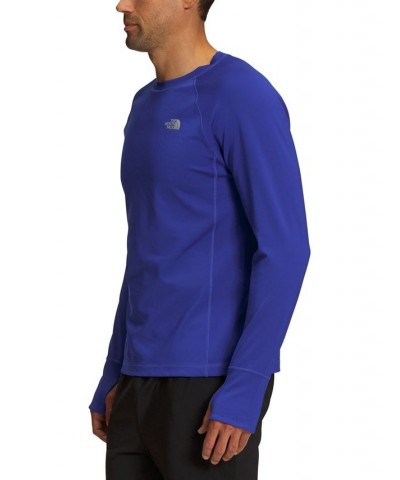 Men's Slim-Fit Winter Warm Essential Crewneck Shirt Blue $20.16 Sweatshirt