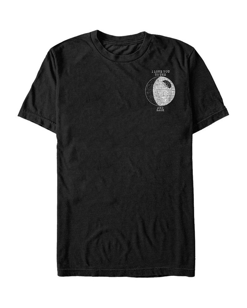 Star Wars Men's Love You To Deathstar Short Sleeve T-Shirt Black $18.54 T-Shirts
