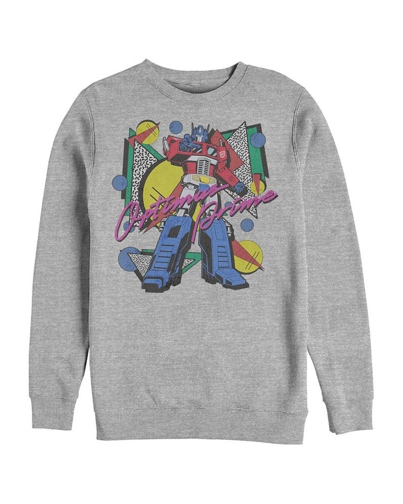 Men's Transformers Generations Eighties Optimus Fleece Sweatshirt Gray $29.12 Sweatshirt