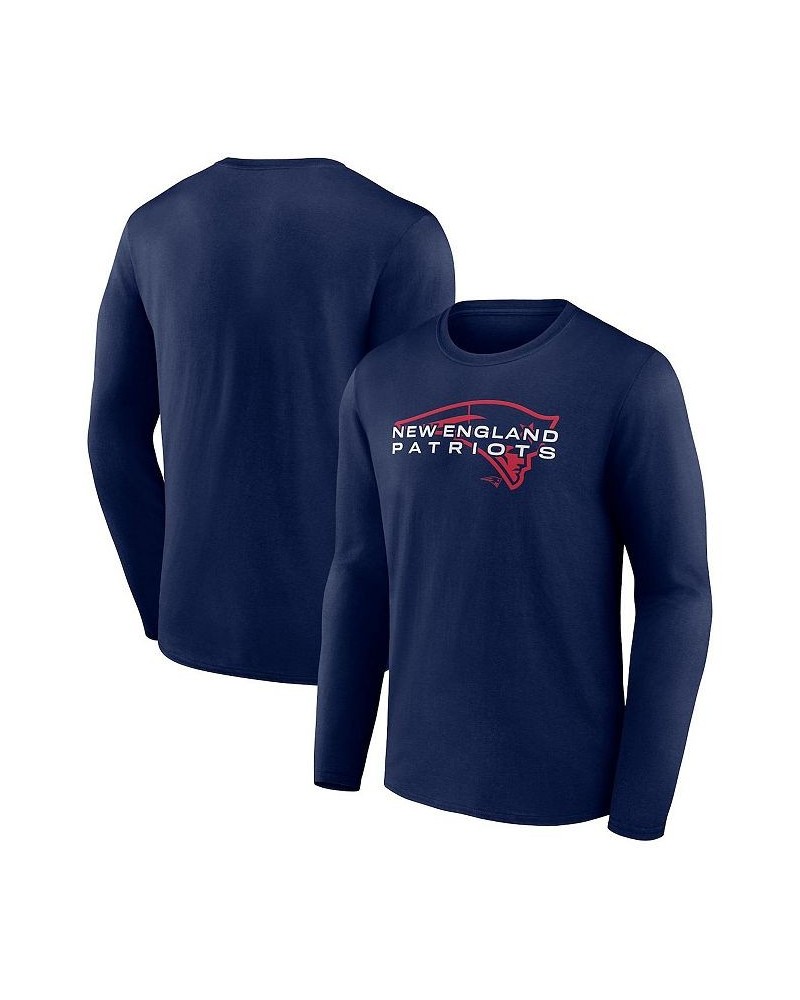 Men's Branded Navy New England Patriots Advance to Victory Long Sleeve T-shirt $20.66 T-Shirts