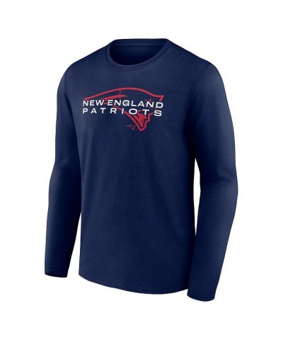 Men's Branded Navy New England Patriots Advance to Victory Long Sleeve T-shirt $20.66 T-Shirts
