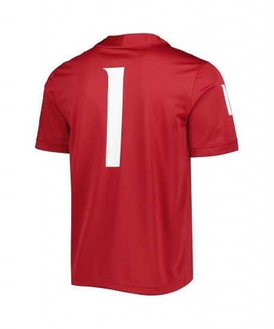 Men's 1 Crimson Washington State Cougars Untouchable Football Jersey $37.95 Jersey