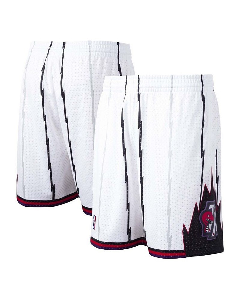 Men's White Toronto Raptors Hardwood Classics Swingman Shorts $30.10 Shorts