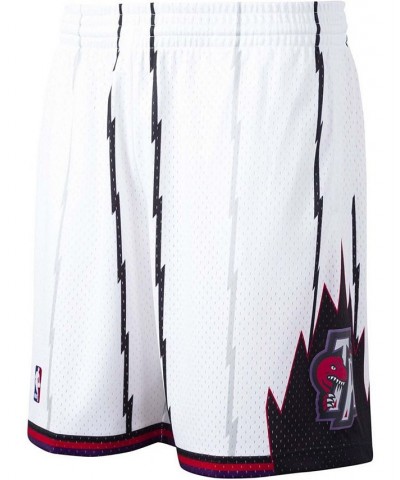 Men's White Toronto Raptors Hardwood Classics Swingman Shorts $30.10 Shorts