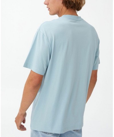 Men's Loose Fit T-shirt Blue $19.59 T-Shirts