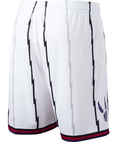 Men's White Toronto Raptors Hardwood Classics Swingman Shorts $30.10 Shorts