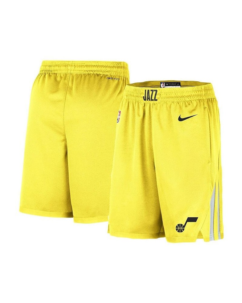 Men's Gold Utah Jazz 2020/21 Association Edition Swingman Performance Shorts $44.10 Shorts