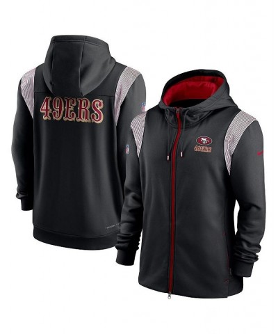 Men's Black San Francisco 49ers Performance Sideline Lockup Full-Zip Hoodie $33.21 Sweatshirt