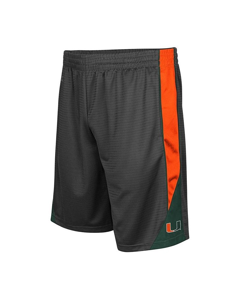 Men's Charcoal Miami Hurricanes Turnover Shorts $20.00 Shorts