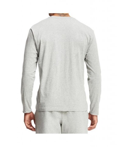 Men's Gray Wordmark Long Sleeve T-shirt $25.50 T-Shirts