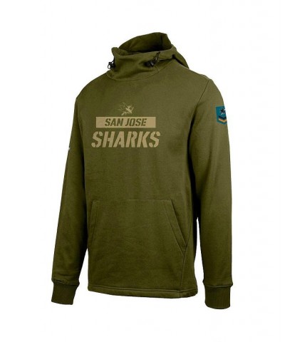 Men's Green San Jose Sharks Delta Shift Pullover Hoodie $48.59 Sweatshirt