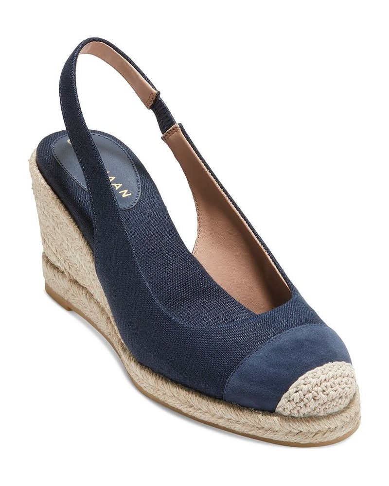 Women's Cloudfeel Slingback Espadrille Wedge Pumps PD02 $86.40 Shoes