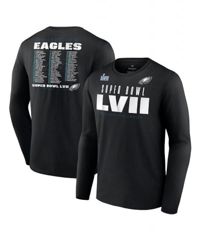 Men's Branded Black Philadelphia Eagles Super Bowl LVII Varsity Team Roster Big and Tall Long Sleeve T-shirt $32.47 T-Shirts
