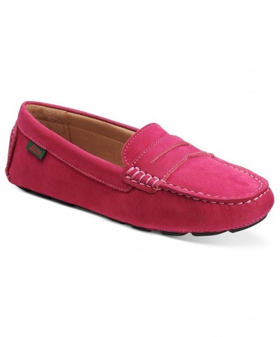 Women's Dylan Driver Moc Loafers Pink $38.91 Shoes