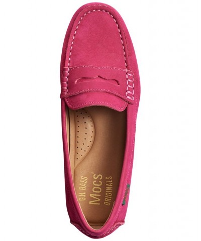 Women's Dylan Driver Moc Loafers Pink $38.91 Shoes