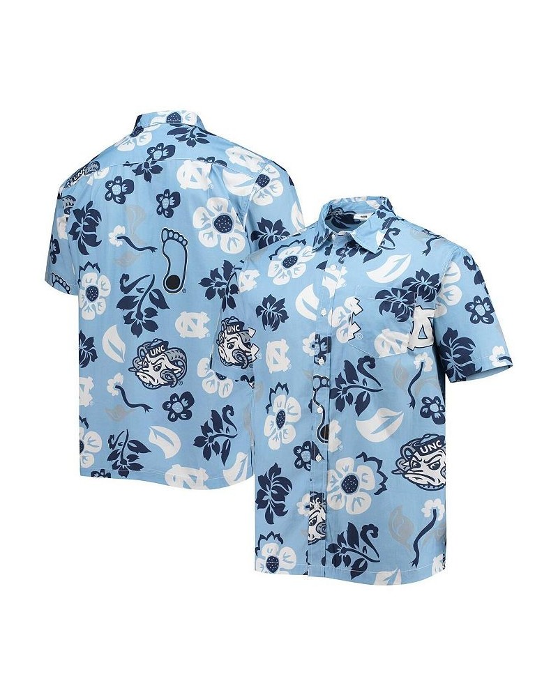 Men's Carolina Blue North Carolina Tar Heels Floral Button-Up Shirt $32.50 Shirts