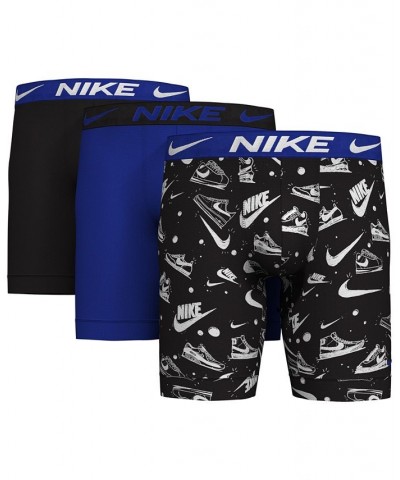 Men's 3-Pk. Dri-FIT Essential Micro Long Boxer Briefs Sneaker Sketch Print $25.85 Underwear