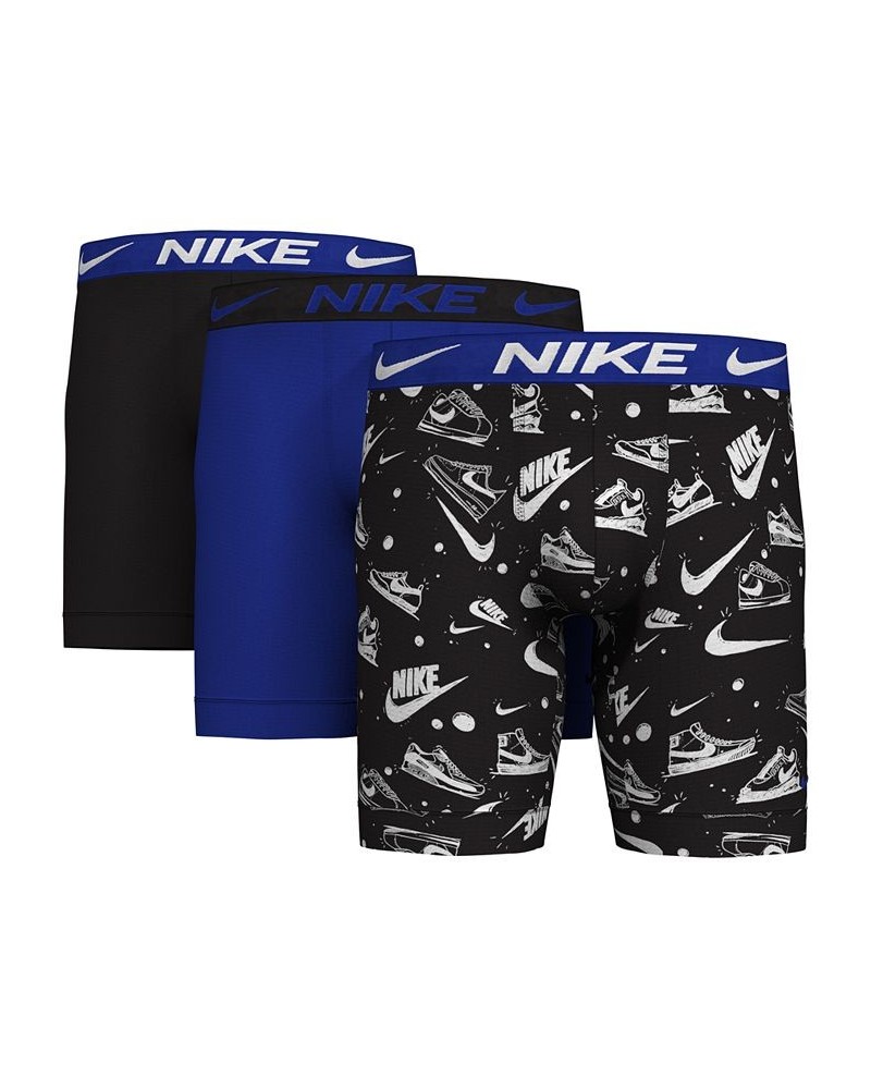 Men's 3-Pk. Dri-FIT Essential Micro Long Boxer Briefs Sneaker Sketch Print $25.85 Underwear