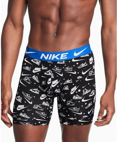 Men's 3-Pk. Dri-FIT Essential Micro Long Boxer Briefs Sneaker Sketch Print $25.85 Underwear