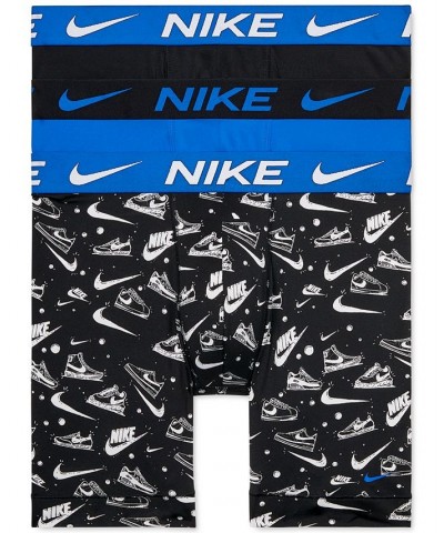 Men's 3-Pk. Dri-FIT Essential Micro Long Boxer Briefs Sneaker Sketch Print $25.85 Underwear