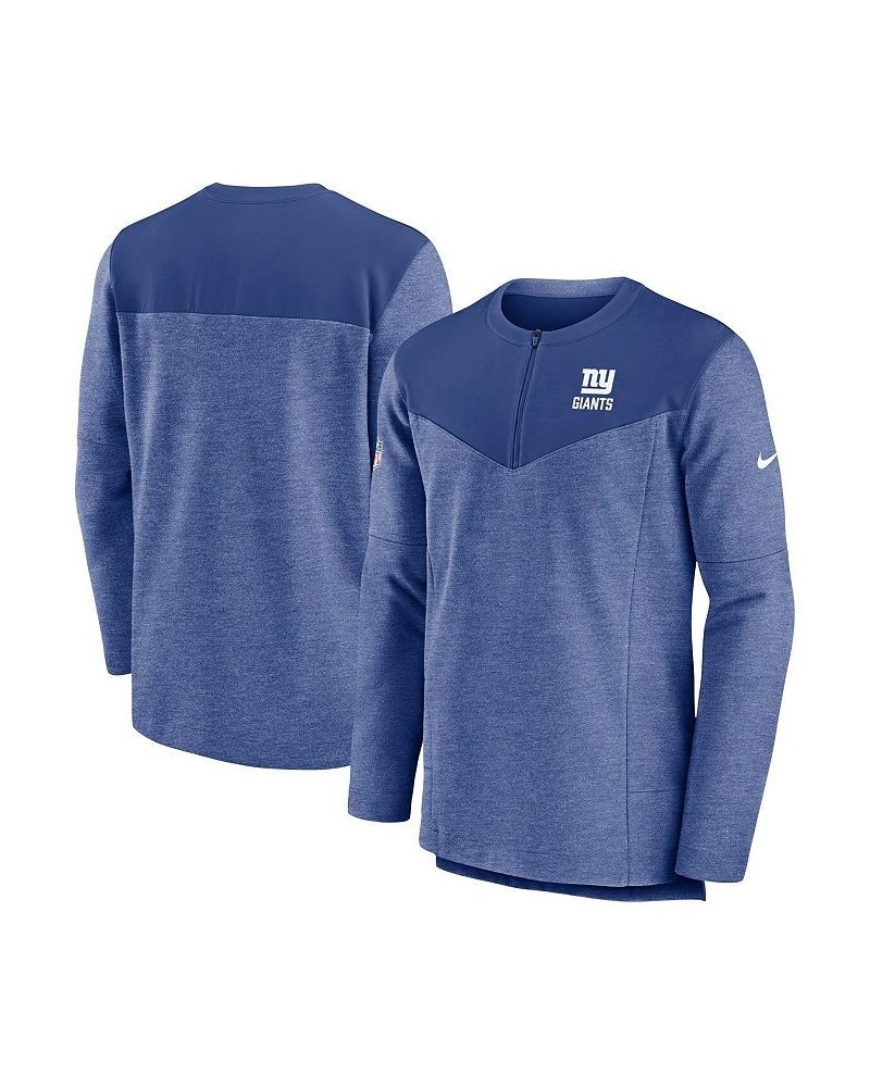 Men's Royal New York Giants Sideline Lockup Performance Quarter-zip Jacket $41.80 Jackets