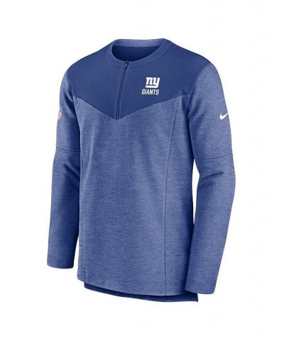 Men's Royal New York Giants Sideline Lockup Performance Quarter-zip Jacket $41.80 Jackets