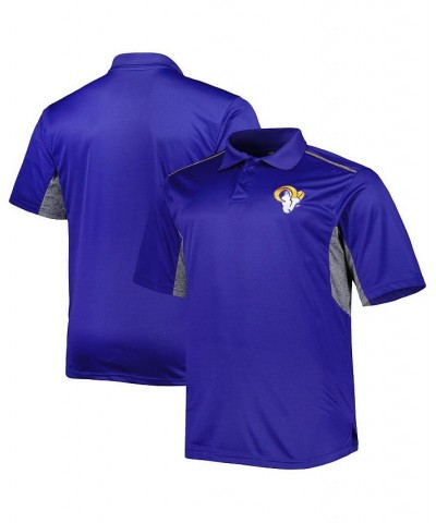 Men's Royal Los Angeles Rams Big and Tall Team Color Polo Shirt $27.95 Polo Shirts