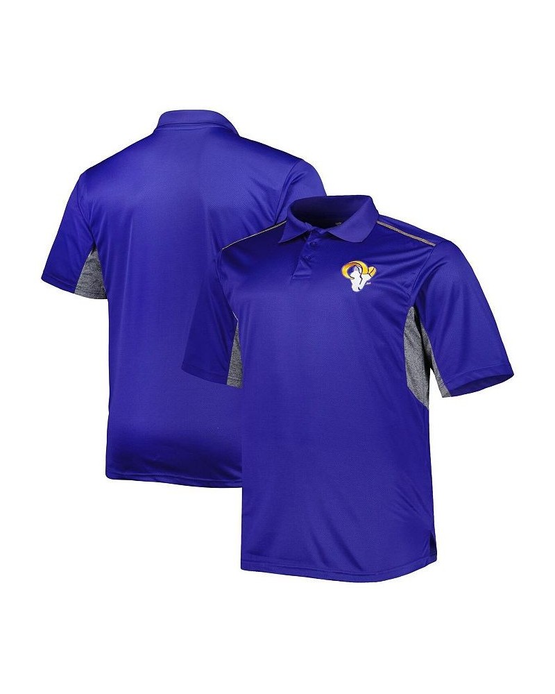 Men's Royal Los Angeles Rams Big and Tall Team Color Polo Shirt $27.95 Polo Shirts